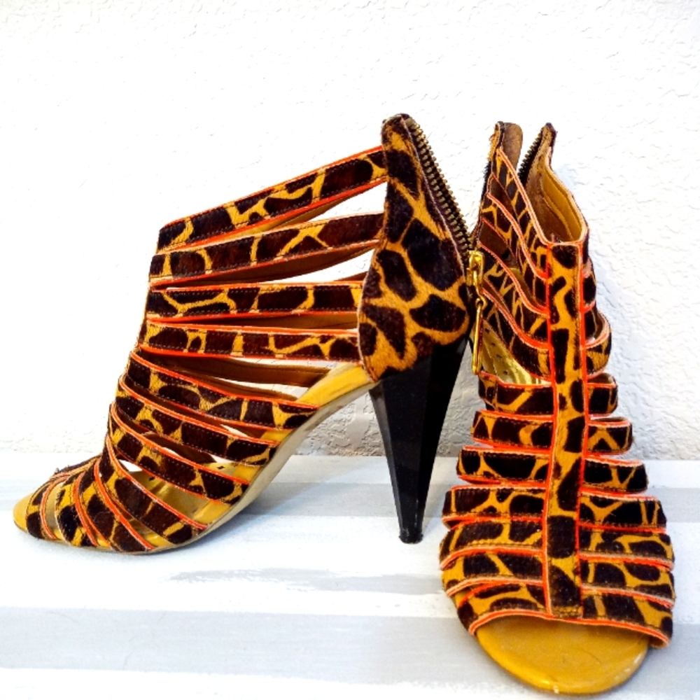 BCBGIRLS cage heels. 6.5